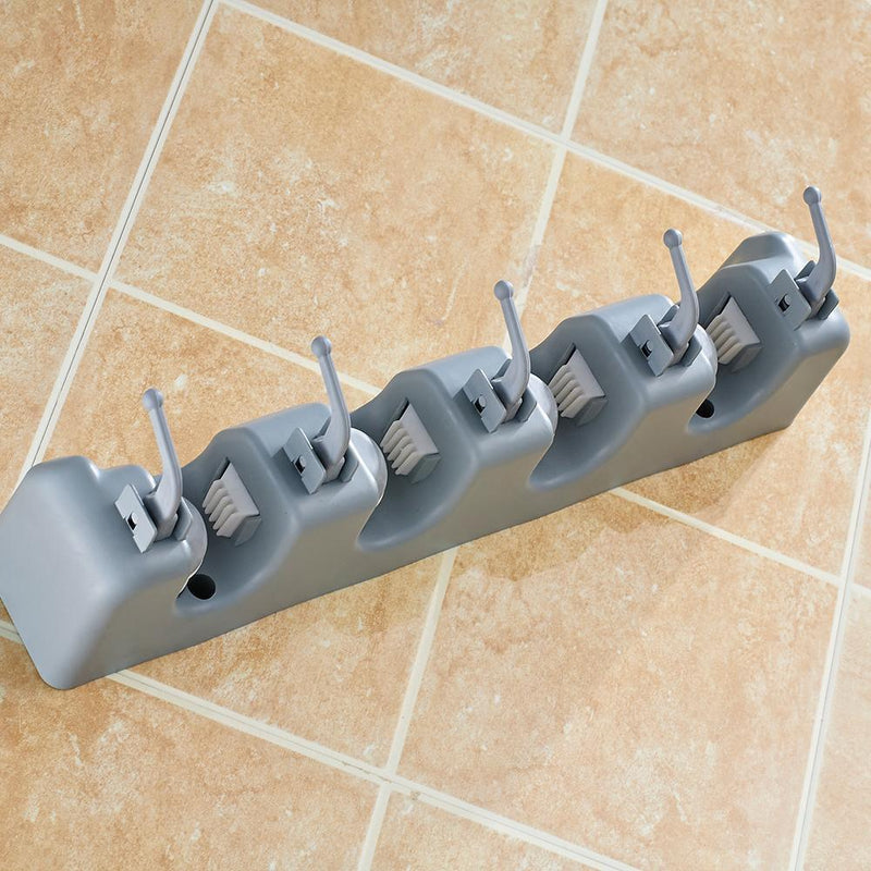 Wall Mounted Mop Brush Broom Hanger Storage Rack Kitchen Organizer(4 Racks)
