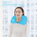 #A U Shape Travel Pillow For Airplane Inflatable Neck Pillow Travel Accessories