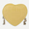 Love Heart Crossbody Handbag Women Kids Leather Small Shoulder Bag (Yellow)