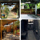 Solar LED Pendant Lights Outdoor Garden Wall Chandelier (Double Head White)