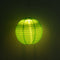 8 inch LED Round Solar Lantern Waterproof Pendant for Garden Decor (Green)