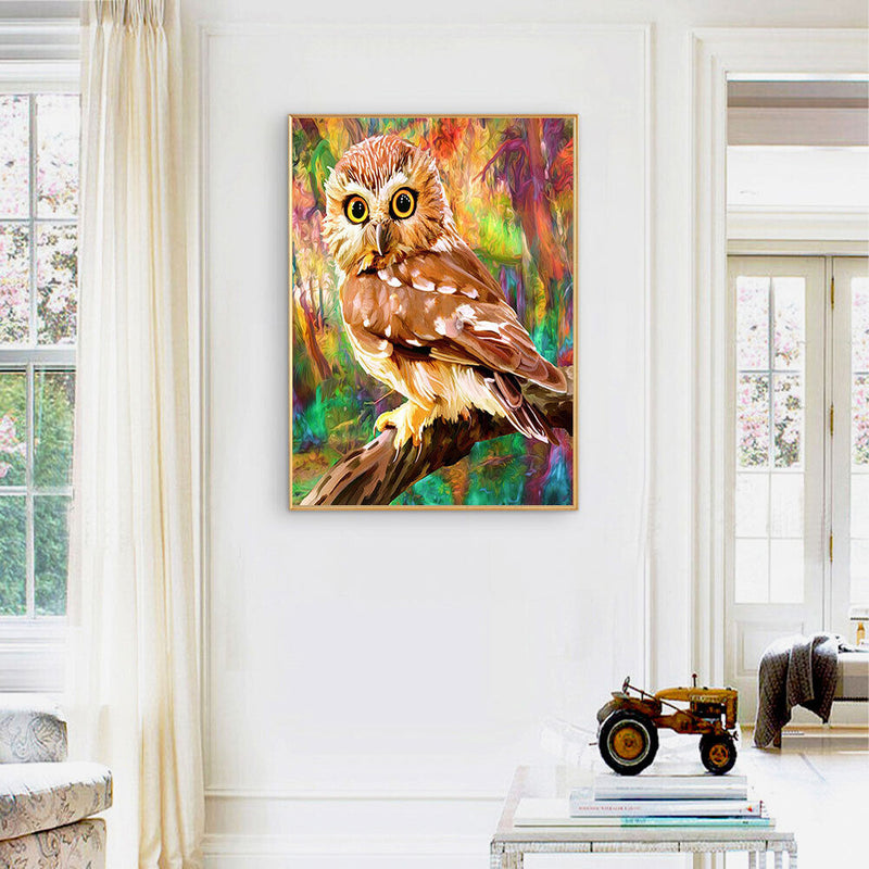 40x50cm DIY Animal Digital Oil Drawing Frameless Picture Home Wall Decor Gift