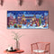 Snowy Village Night Oil Paint By Numbers Kits Canvas Picture DIY Wall Art C