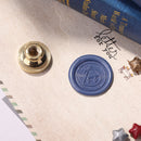 Alphabet Letters Wax Sealing Stamp Head Round Copper Stamps Craft Decor (D)