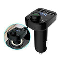 LED Fast Charger Adapter 2 USB Charger Car Kit FM Transmitter MP3 Player