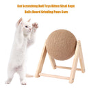 Cat Scratching Ball Toys Sisal Board Scratcher Kitten Grinding Paws Claws Care