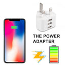 USB Power Adapter Smartphones Charging Accessories White UK Plug for Tablets