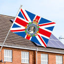 Polyester Giant England Flag Hanging Banners with Queen Elizabeth II (B) Newly