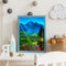 5D Full Round Drill Mountain and River Diamond Painting Kit for Home Art Decor