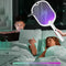 2 in 1 3500V Electric Flies Swatter Mosquito Trap Racket Bug Killer (White)