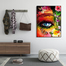Painting By Numbers DIY Flowers Eye Canvas Oil Wall Art Picture Ornaments Kit