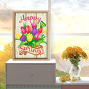 5D Diamond Painting Luminous DIY Flower Full Round Drill Home Decoration Gift