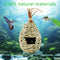 Hummingbird House, Hand-Woven Nesting, Window Garden Hanging Birdhouses *3