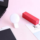 Mini Q Selfie Ring Light Flash LED USB Clip Mobile Phone Fill Lamp (White) Newly