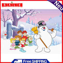 Full Poster Diamond 5D Round Drill Picture Painting Kit DIY Snowman and Friends