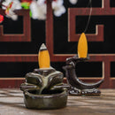 Home Decor Chinese Style Incense Burner Ceramic Backflow Censer Fragrance Lamp