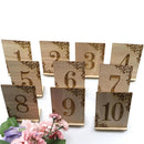 1-10 Rustic Wooden Wedding Table Numbers Decors Country Wedding Table Decor`