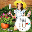 18Pcs Garden Tool Set with Steel Trowel and Hand Rake 15X Plant Lables K5E3