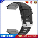 Silicone Strap Bracelet Watch Band for Garmin Forerunner 920XT (Black Gray)