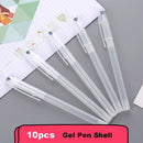 Style Portable Writing Supplies Gel Pen Cover Transparent Ballpoint Shell
