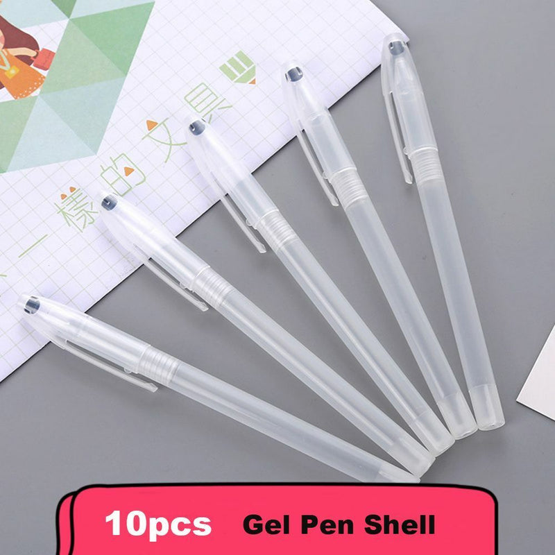 Style Portable Writing Supplies Gel Pen Cover Transparent Ballpoint Shell