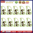 10pcs Fluorescent Fishing Rod Pole Tip Glow Clip Twin Bell Alarm Alert Ring