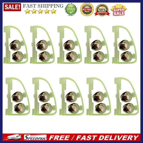 10pcs Fluorescent Fishing Rod Pole Tip Glow Clip Twin Bell Alarm Alert Ring