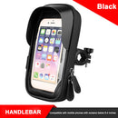 Bike Scooter Phone Touch Screen Holder Motorcycle Phone Stand Rack (Black) Newly