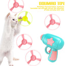 Cats Interactive Toys Flying Saucer Luminous Dragonfly Disc (Light Blue) Newly