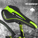 YAFEE MTB Bike Seat Saddle Soft Bicycle Breathable Hollow Cushion (Green) Newly