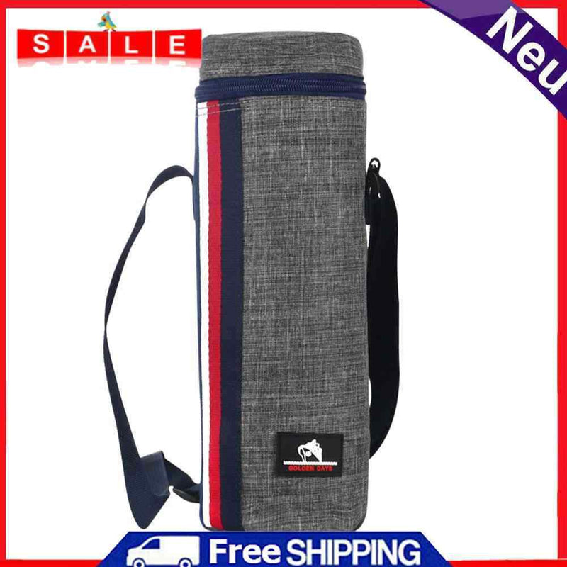 Oxford Cloth Beach Cool Insulation Outdoor Ice Bags (Dark Grey