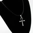 Large ANKH Cross Pendant Leather 50cm+ Necklace Egyptian Life of Accesso A best