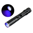 UV Pen Flashlight with Clip Ultraviolet 395nm LED Portable Telescopic Zoom Torch