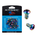 12pcs M5x10mm Disk Brake Rotor Bolts MTB Bike Brake Disc Screw (Multicolor)
