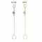 Earring Eardrop Earrings Tassel Chain Six-Pointed Star Diamonds Long Ear Clips