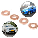 4pcs Injector Copper Washer Spacer Seal 1.6HDI O-Ring for Peugeot OE198173