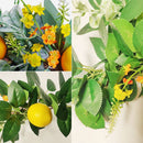 Decor Plants Faux Eucalyptus Leaves Faux Eucalyptus Rose Leaf Lemon Fruit Vine