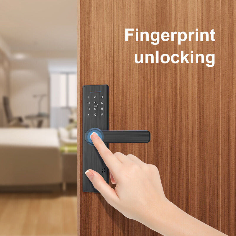 Tuya WiFi Smart Lock Multiple Unlocking WiFi Tuya Smart Door Lock Aluminum Al