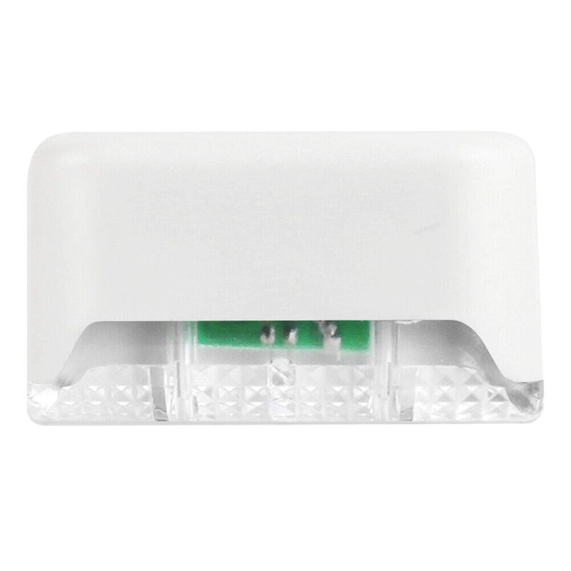 4x Waterproof Solar Deck Step Wall Lights Stairs Fence Lamps (White Light) Newly