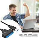 USB3.0TB SATA Adapter Converter Cable 2.5in External SSD HDD Hard Disk Drive
