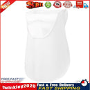 Ice Silk Hanging Ear Face Neck Scarf UV Protection Gaiter Bandana (White) Newly