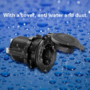 12V Cigarette Lighter Socket Power Outlet with Wire DIY Kit for Car Marine Boat