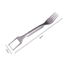 Multifunctional Melon Cutting Fork Stainless Steel Fruit Cutter Kitchen Supply