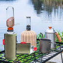 Long Gas Canister Cover Outdoor Camp Fuel Cylinder Tank Case (Army Green) Newly