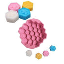 Bee Grid Silicone Square Cube Cake Decor Mould Candy Bake Cookie Chocolate F9Z3