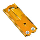 Aluminum Alloy Folding Coat Hanger Portable Clothes Drying Rack (Orange) Newly