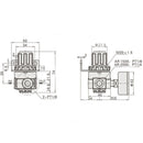 Element Filter Regulator Oil Water Separator Pneumatic Air Pressure Filter