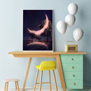 Diamond DIY moon Full Round Drill Rhinestone Picture