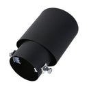 58mm Universal Black Stainless Steel Car Rear Exhaust Pipe Tail Muffler Tip