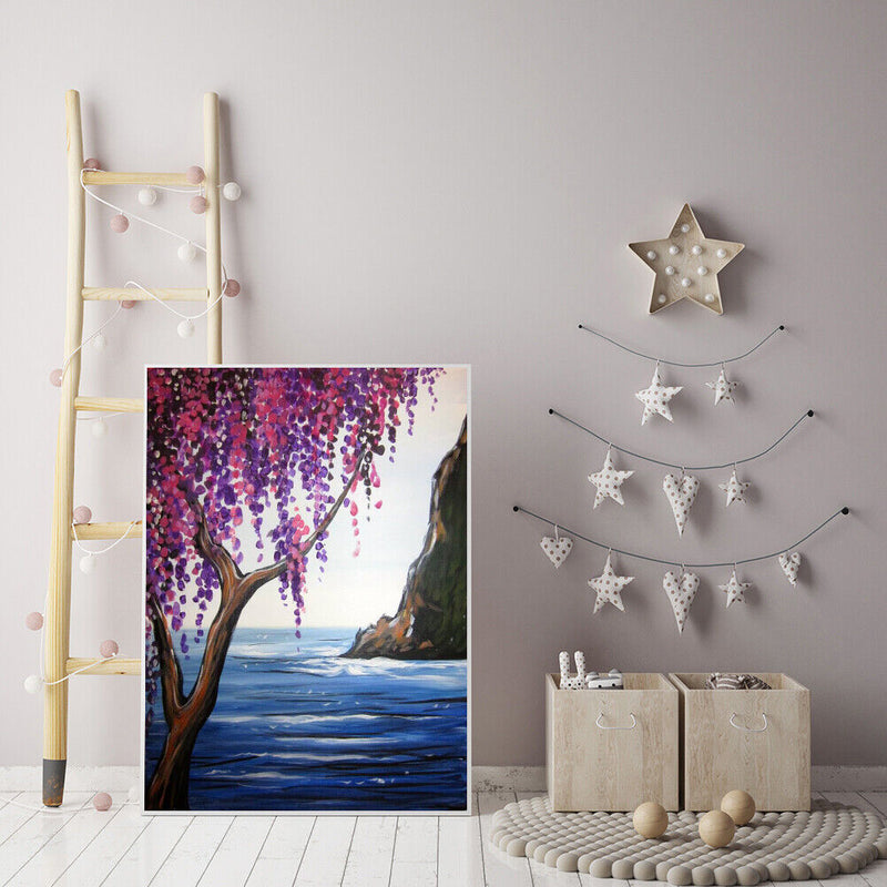Art Hand Painted Oil Paint By Numbers Digital Scenery Drawing Canvas Home Dec